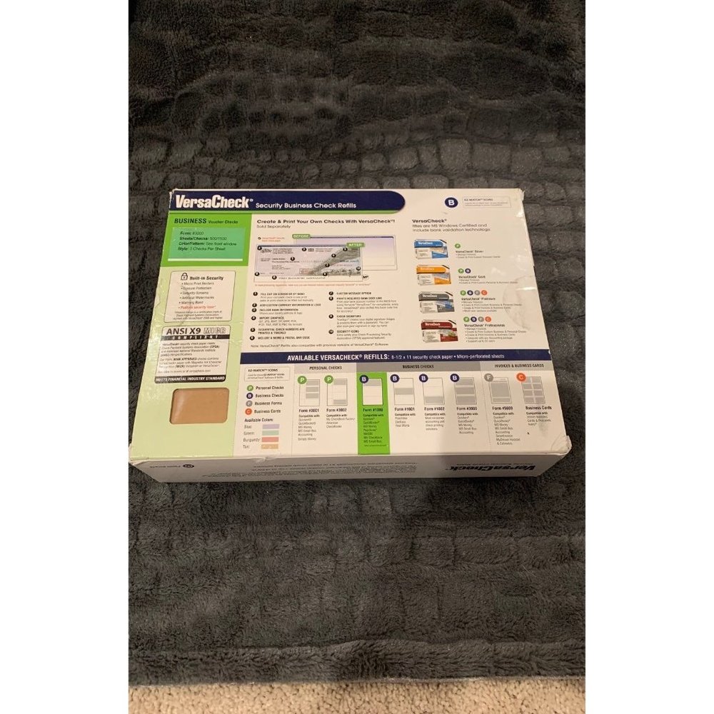VersaCheck Security Business Check Refills 1500 Checks